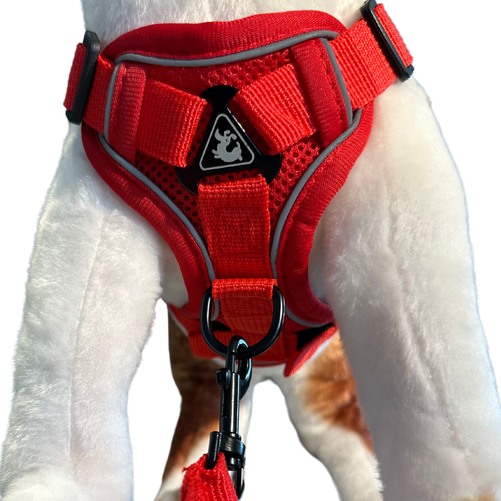 Pet Harness Reflective, Red