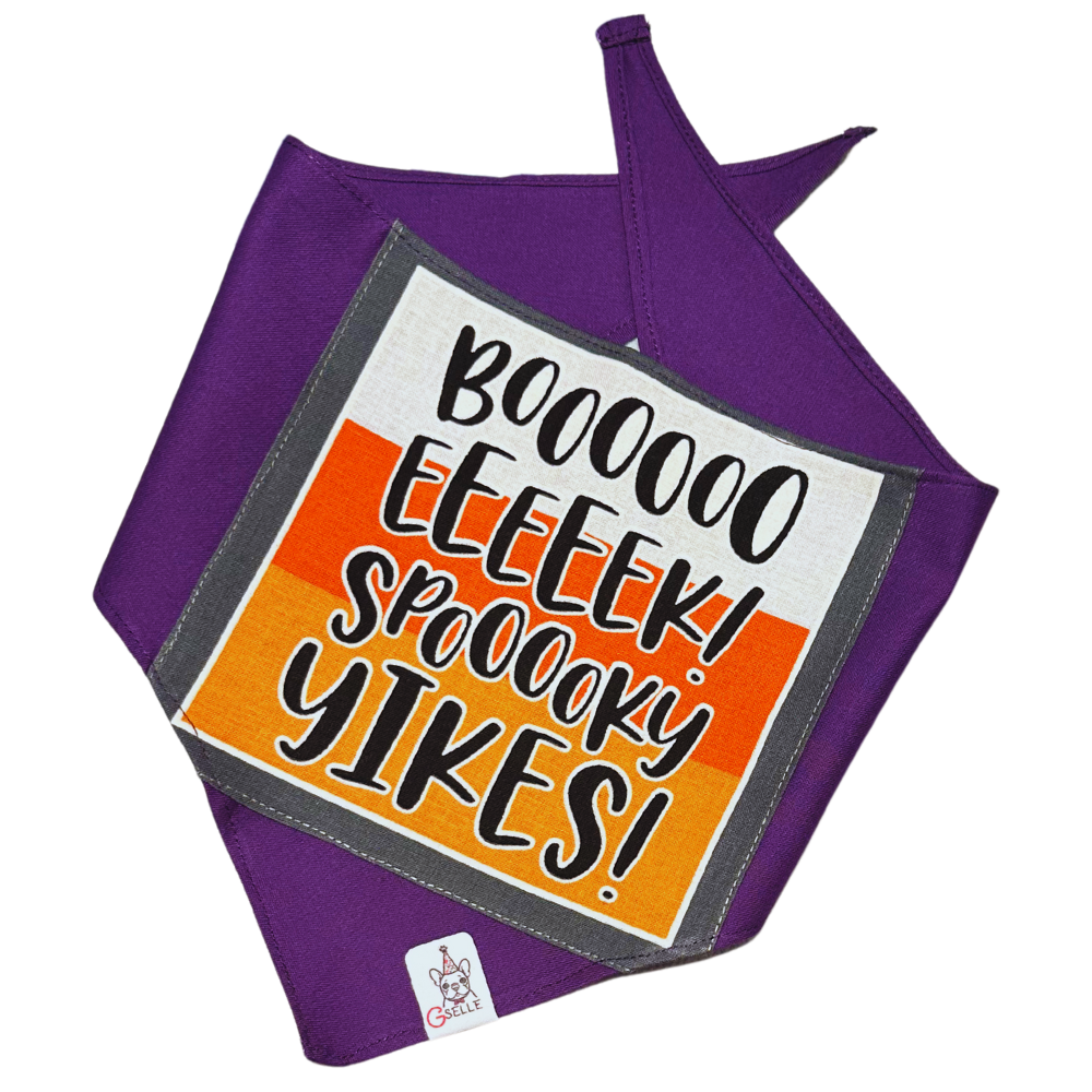 Handmade Halloween Bandanas, Boooooooo