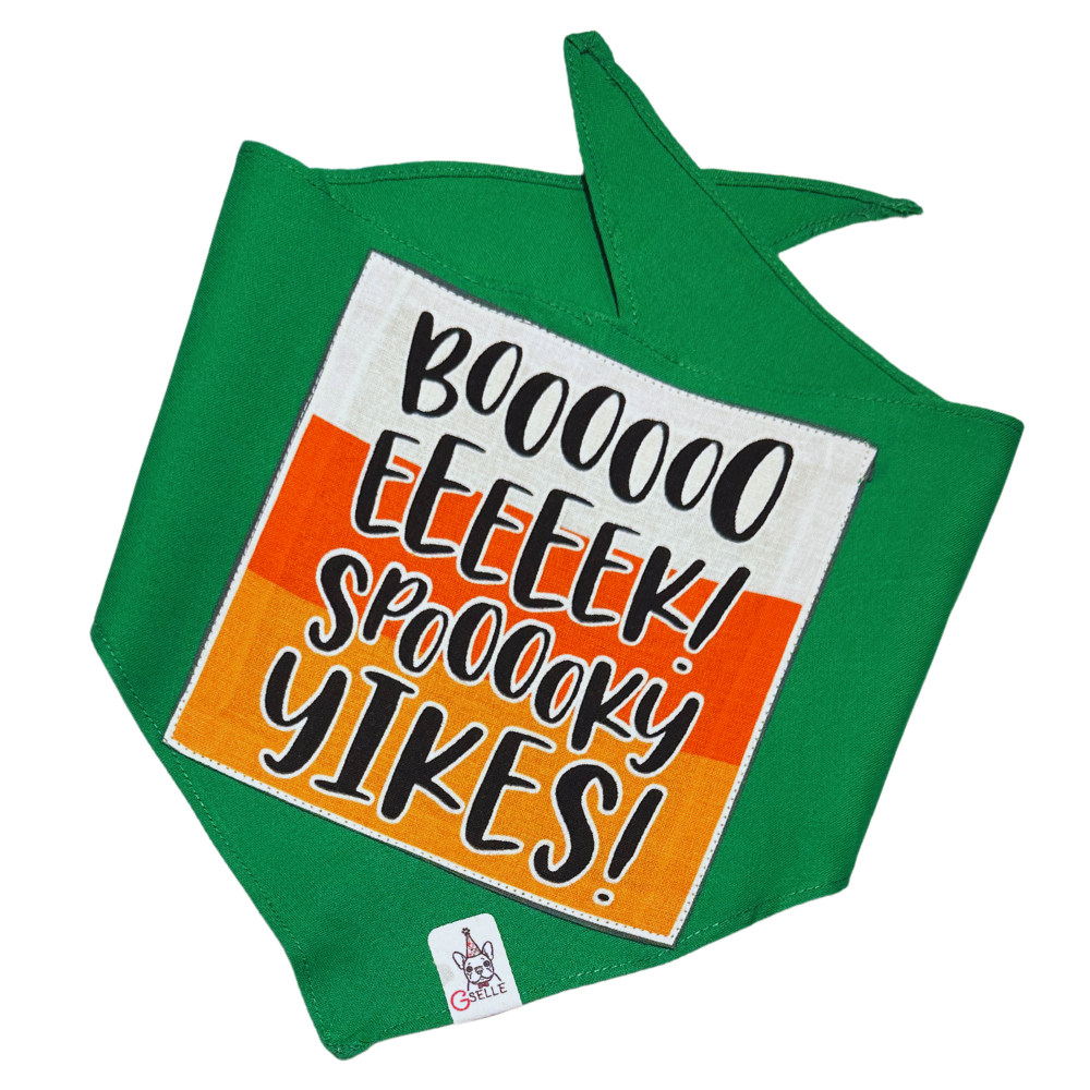 Handmade Halloween Bandanas, Boooooooo