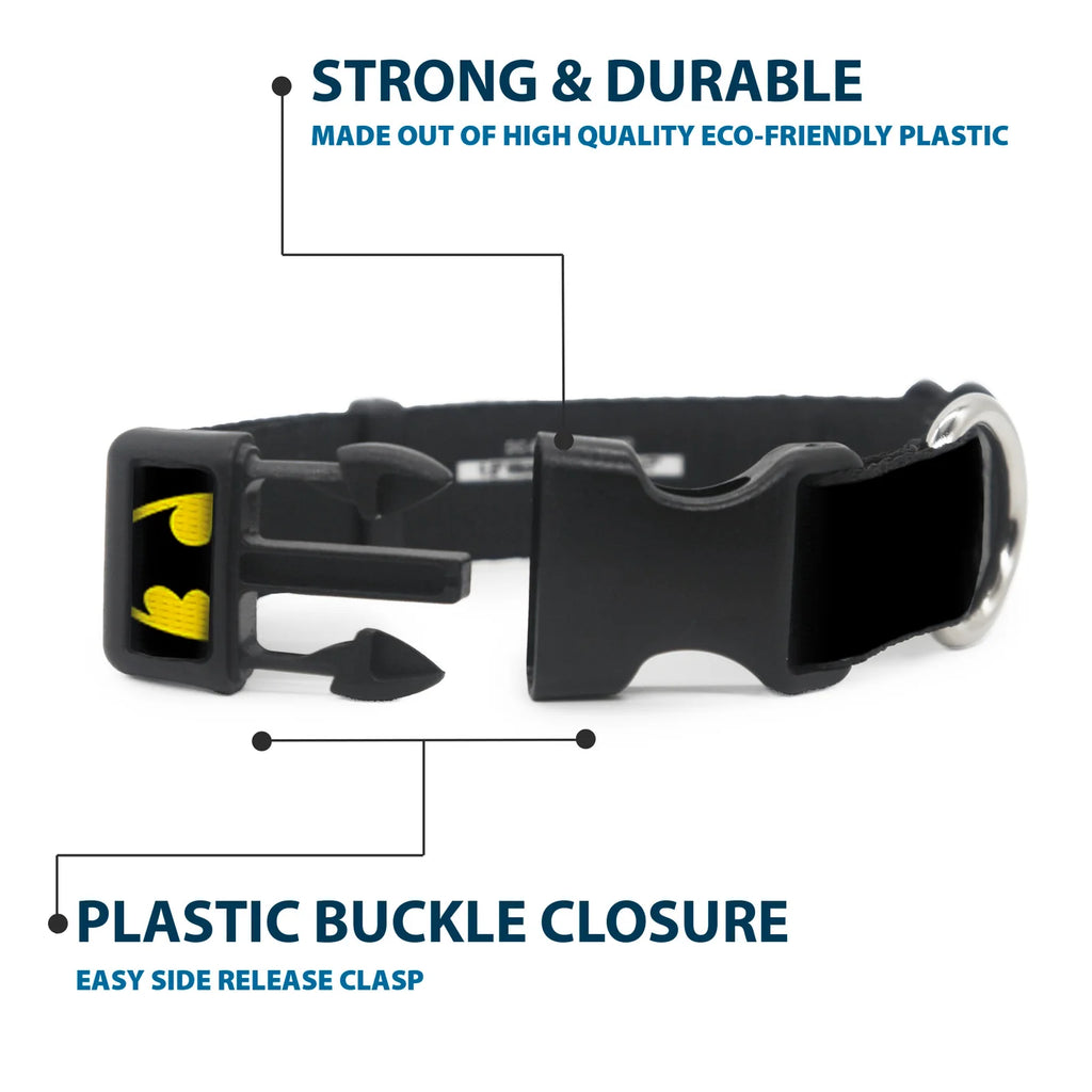 Batman Shield, Plastic Buckle Collar
