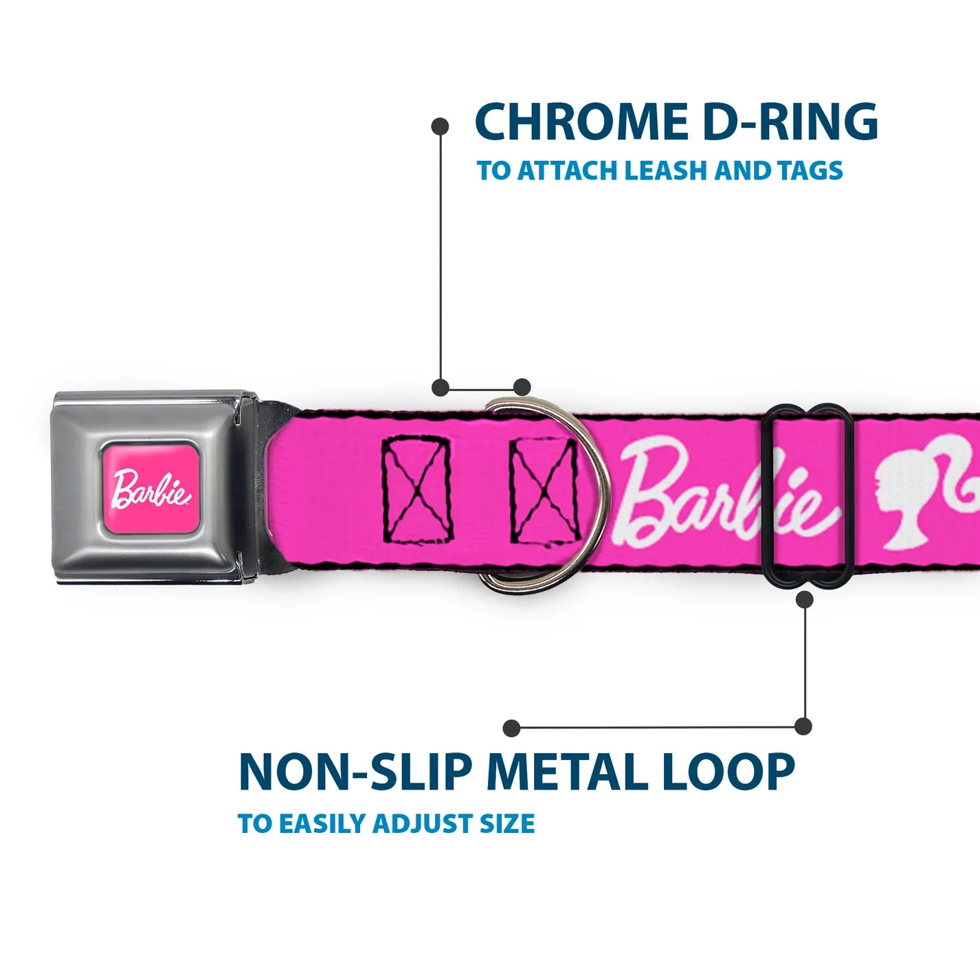 Barbie Seatbelt Buckle Collar