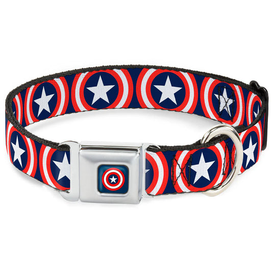 Captain America Shield - Seatbelt Buckle Collar