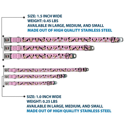 Minnie Mouse Expressions Polka Dot - Seatbelt Buckle Collar