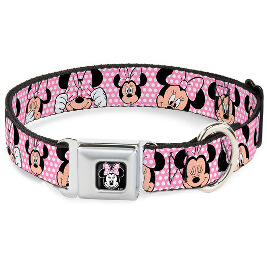 Minnie Mouse Expressions Polka Dot - Seatbelt Buckle Collar