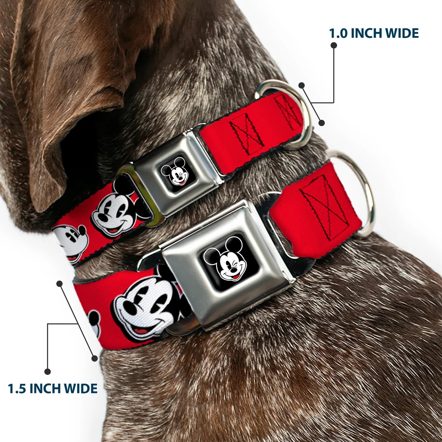 Disney Mickey Mouse Winking, Seatbelt Buckle Collar