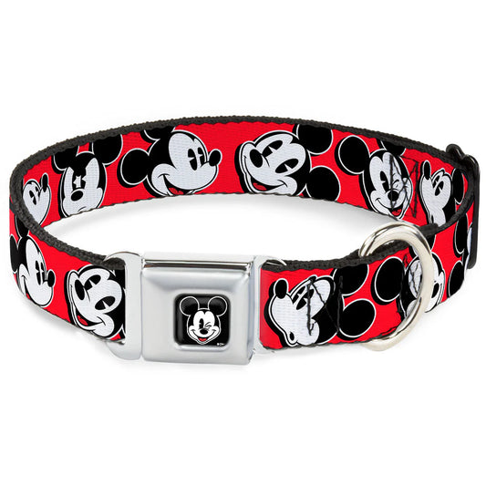 Mickey Mouse Winking - Seatbelt Buckle Collar
