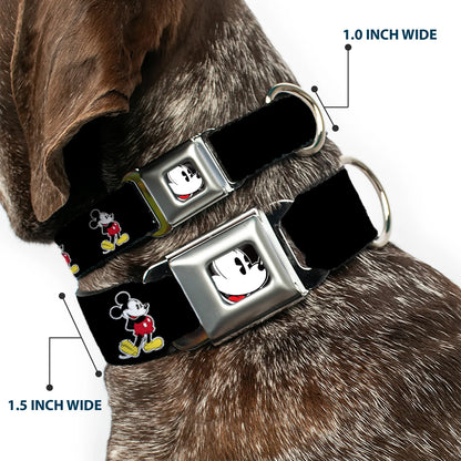 Classic Mickey Mouse Face - Seatbelt Buckle Collar