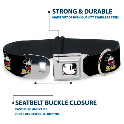 Classic Mickey Mouse Face - Seatbelt Buckle Collar