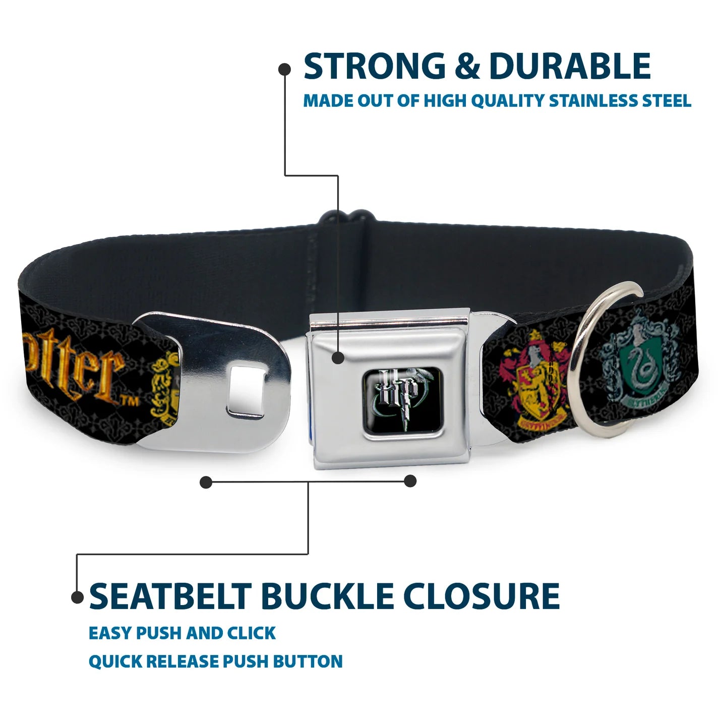 Harry Potter Seatbelt Buckle Collar