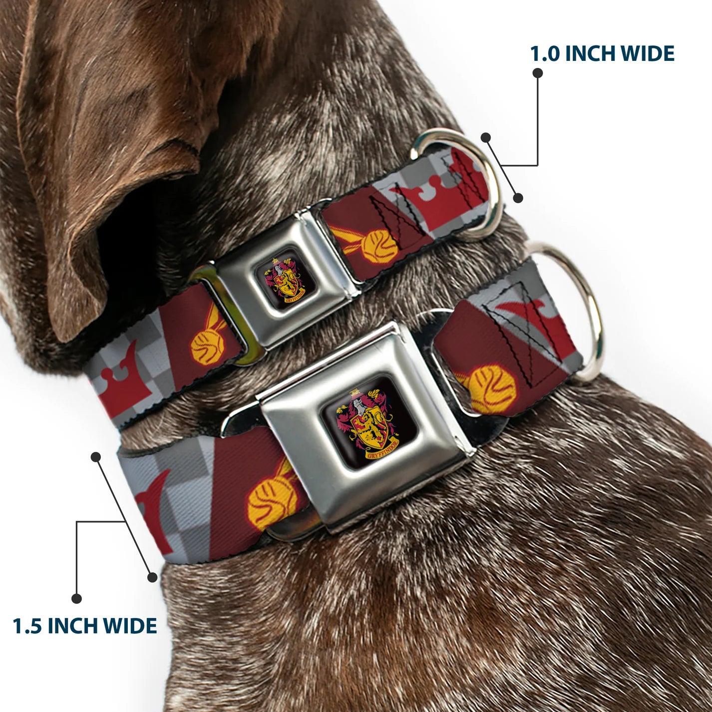 Harry Potter GRYFFINDOR - SeatBelt Collar Burgundy
