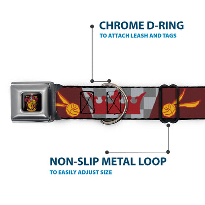 Harry Potter GRYFFINDOR - SeatBelt Collar Burgundy