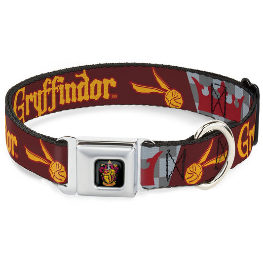 Harry Potter GRYFFINDOR - SeatBelt Collar Burgundy