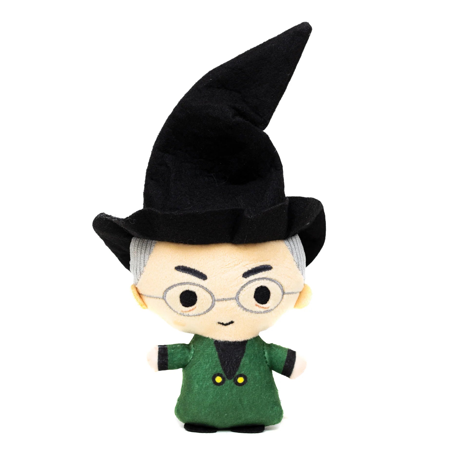 Harry Potter Professor Minerva McGonagall Toy is the ultimate playtime favorite for your pup!🐶

Made from durable, high-quality canvas with a&nbsp;non-abrasive surface that’s gentle on your dog’s teeth.

Each toy is filled with soft poly-fill and includes a fun squeaker to keep your furry friend entertained for hours.