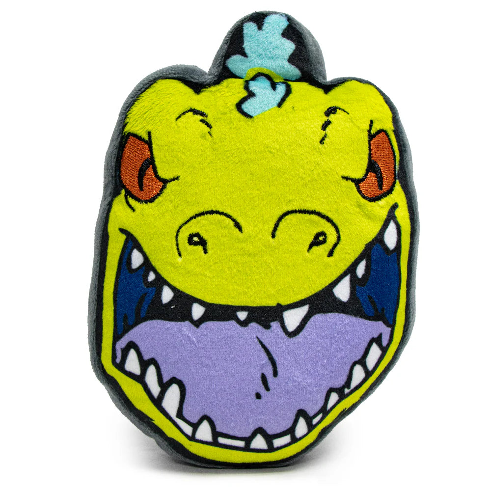 Officially Licensed Buckle-Down Squeaky Plush Toy — durable, high-quality canvas toy with a non-abrasive surface that’s gentle on your dog’s teeth. Features fun Nickelodeon characters and a squeaker for endless playtime!