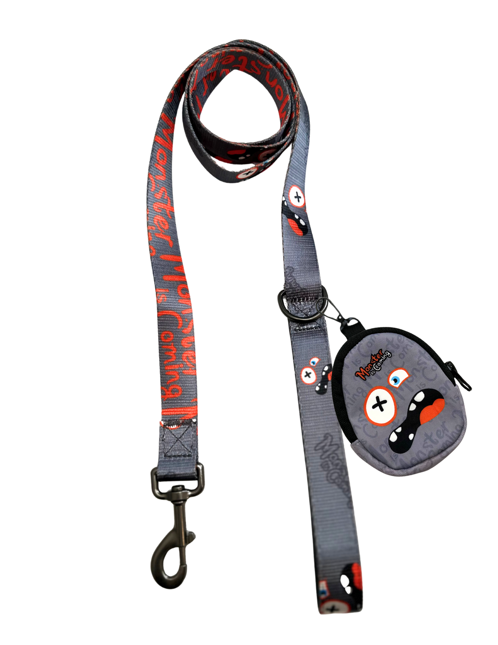 3 Piece Harness Set, Gray Monster Collection, No pull / No Choke
