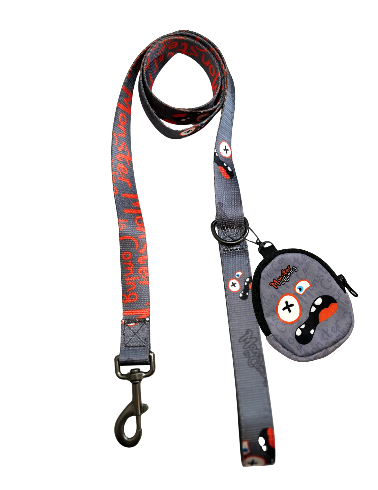 3 Piece Harness Set, Gray Monster Collection, No pull / No Choke