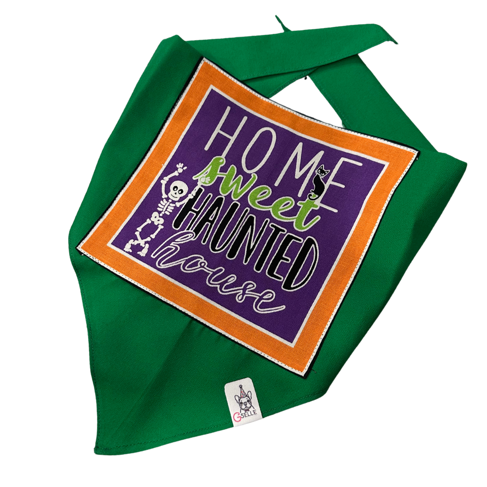 Handmade Halloween Bandanas, Home Sweet