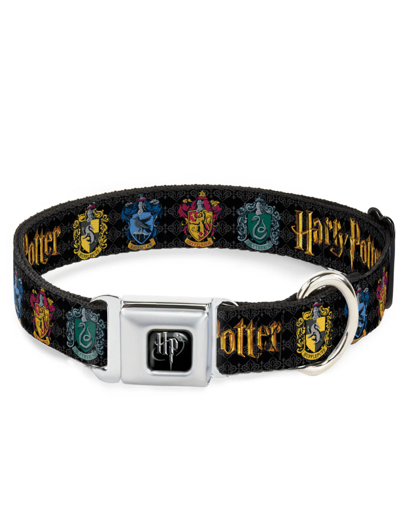 Harry Potter Seatbelt Buckle Collar, Black