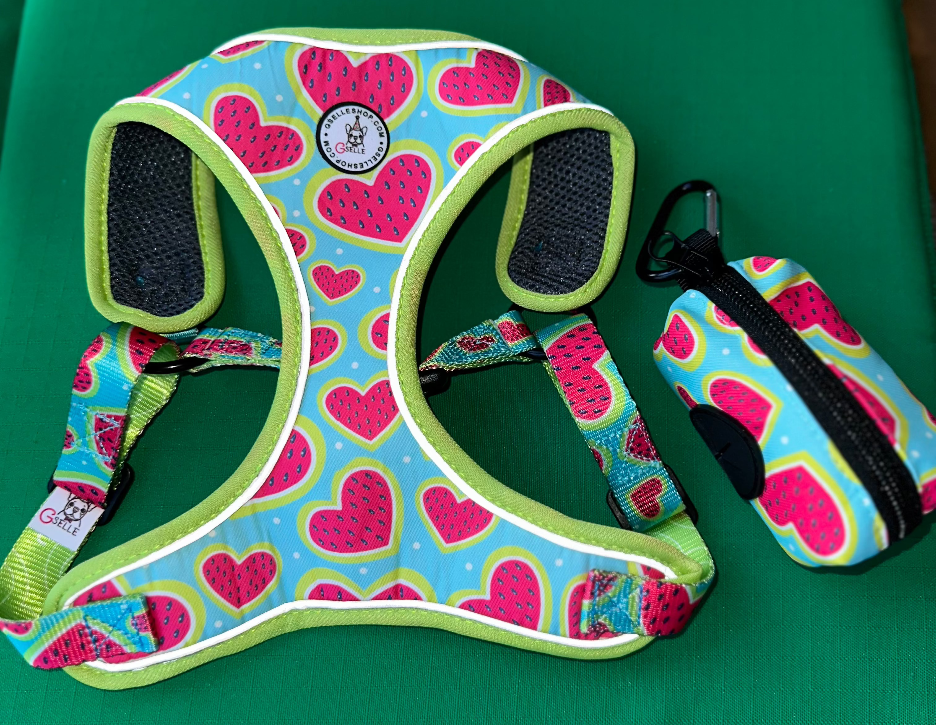 Melon Heart Dog Harness