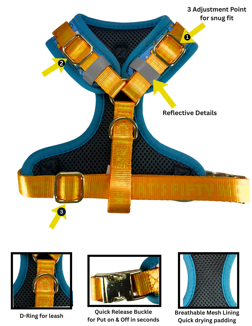 ICE CREAM Collection,  Adjustable Dog Harness, Leash & more...