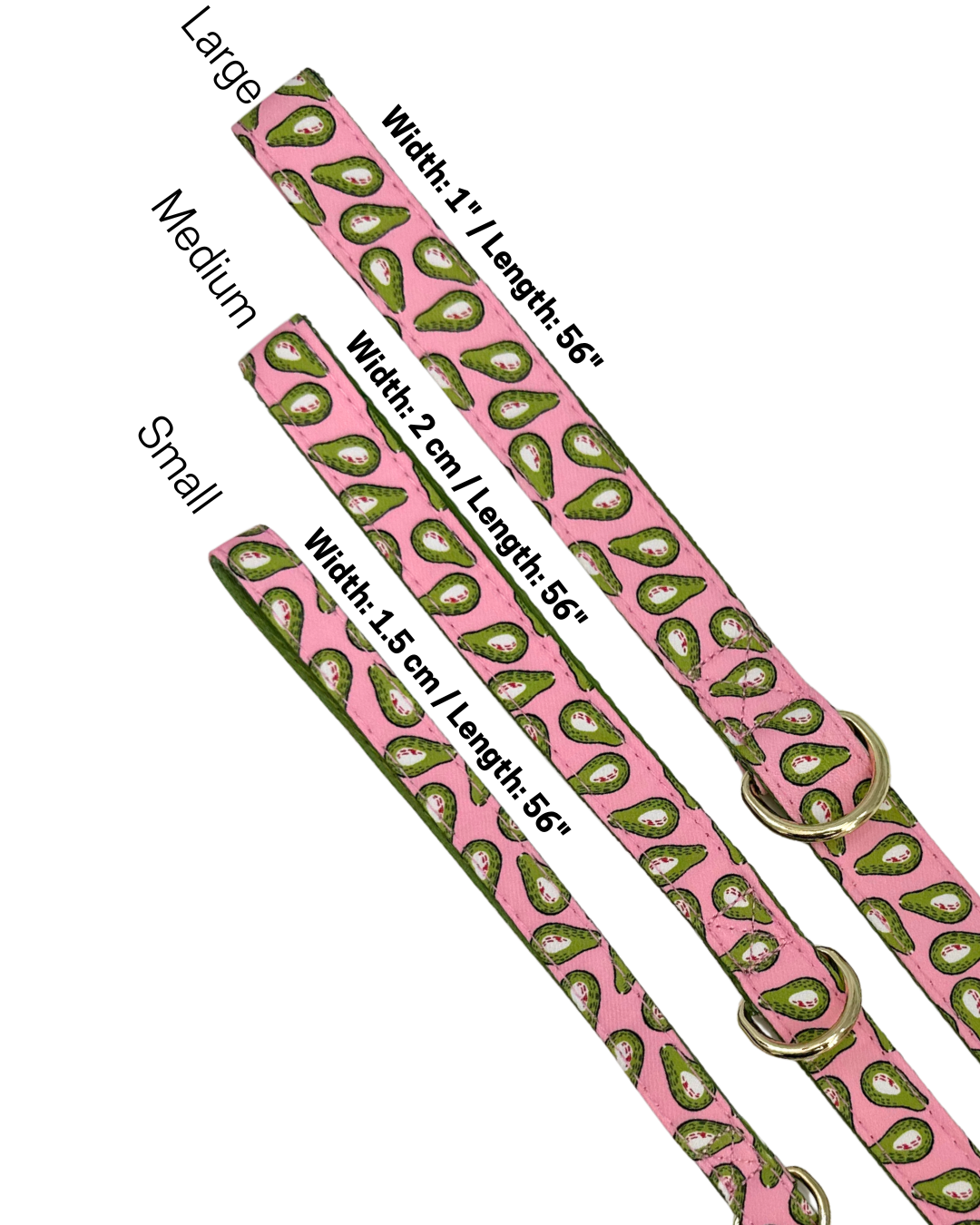 Dog Leash Avocado Toast Collection, Pink / Green