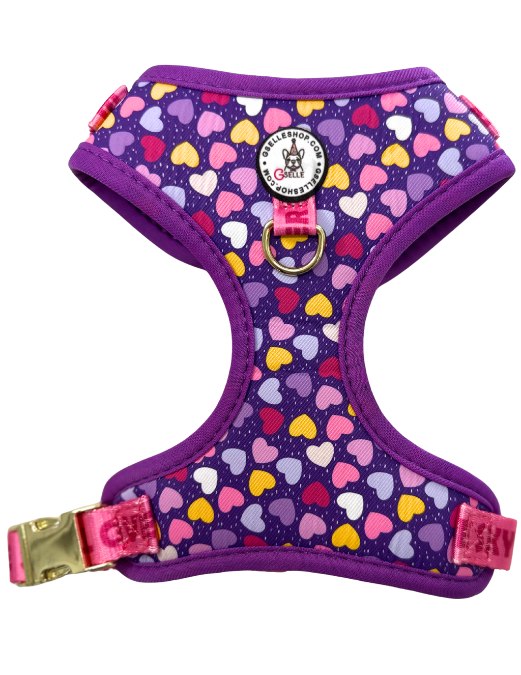 For dog moms who love with their whole heart… and their whole style.

Our LOVE Collection is not just cute — it’s functional, safe, and made for your everyday routine. 
No Pull, No Choke design — protects your pup’s neck, muscles, and bones.

Ultra-lightweight material for all-day comfort.

Quick-release buckle + adjustable straps.