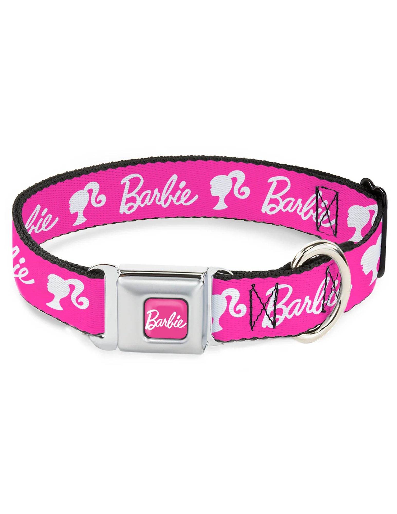 Barbie Seatbelt Buckle Collar, Pink