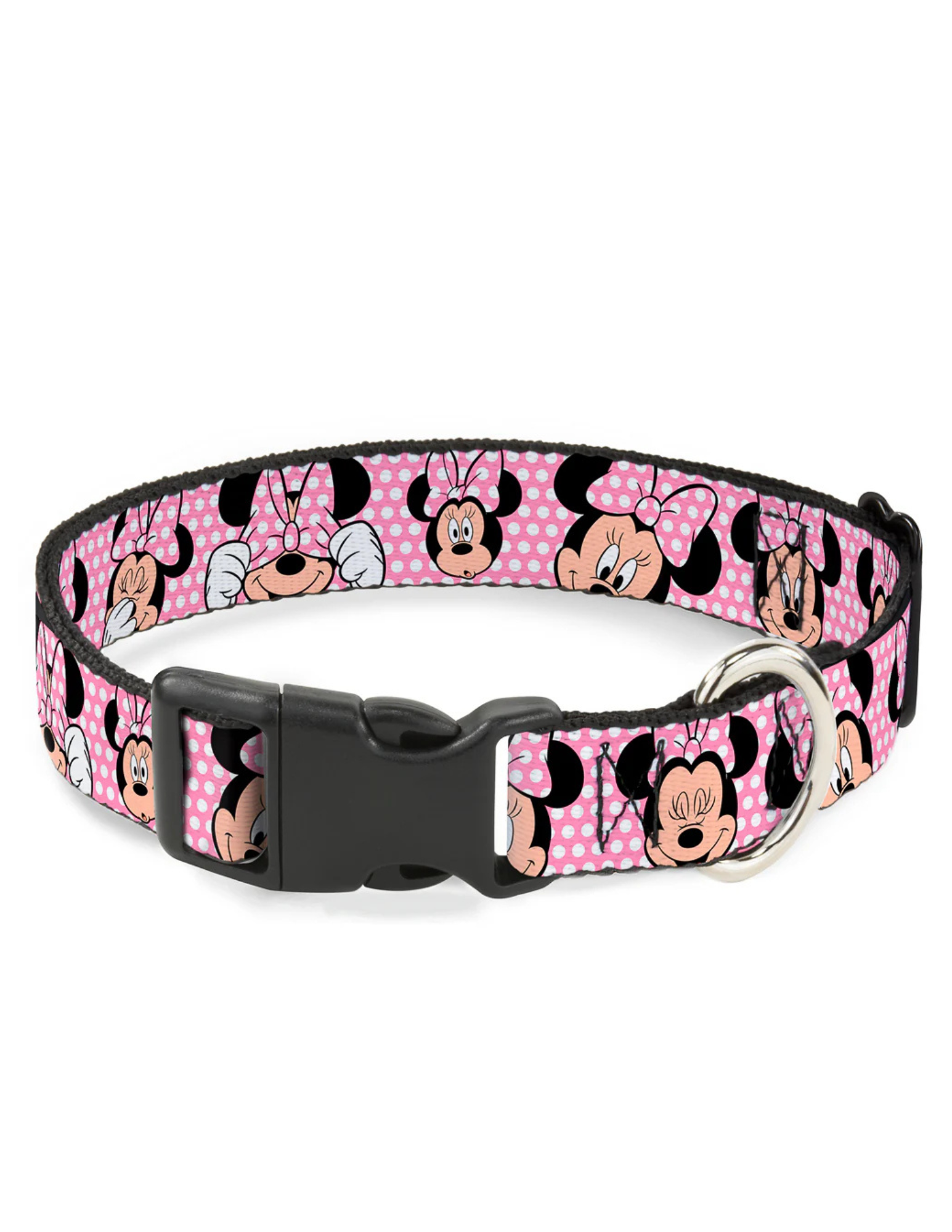 Disney Minnie Mouse Face Polka Dot, Plastic Buckle Collar