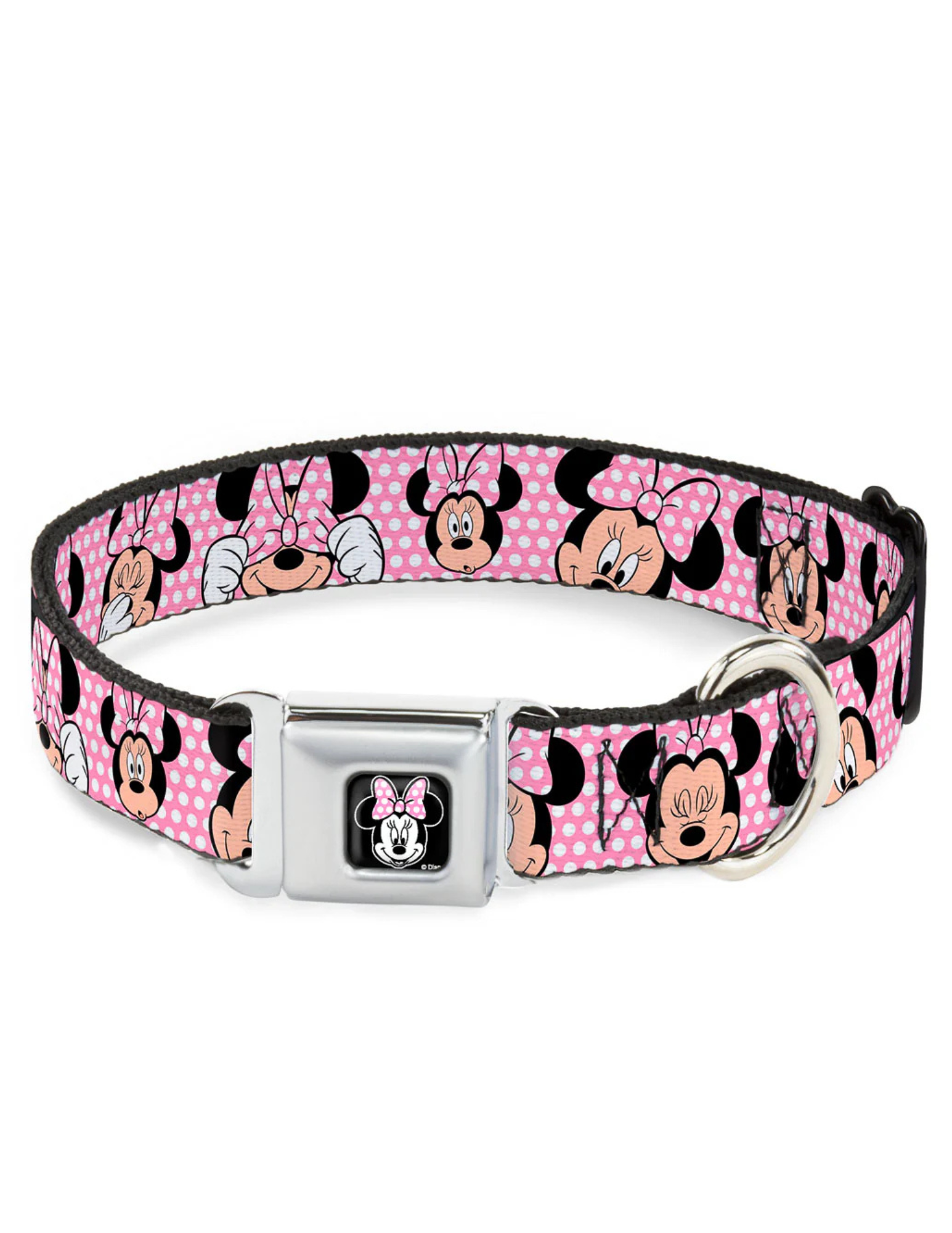 Disney Minnie Mouse Face Polka Dot, Seatbelt Buckle Collar