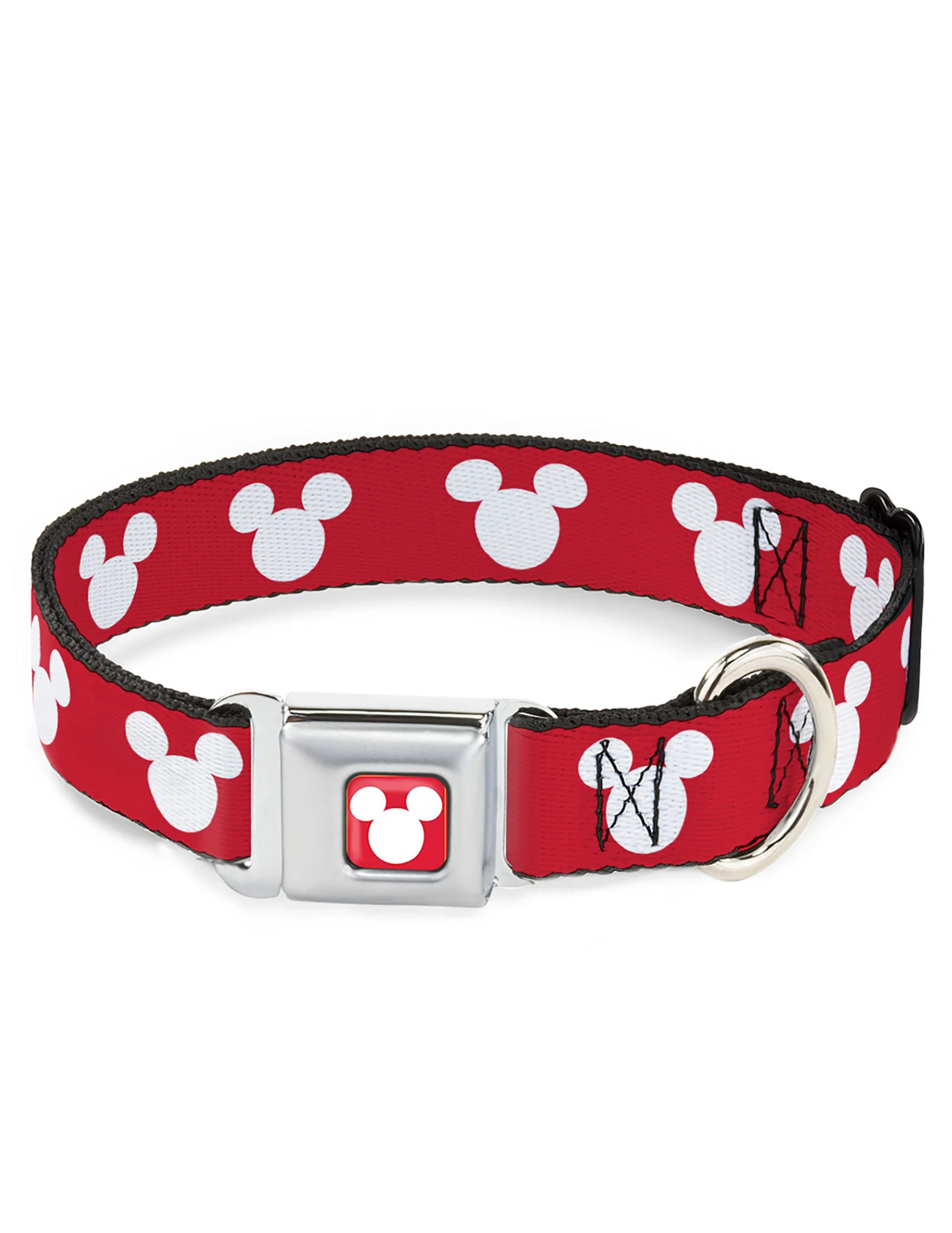 Disney Mickey Mouse Ears Icon - Seatbelt Buckle Collar Red