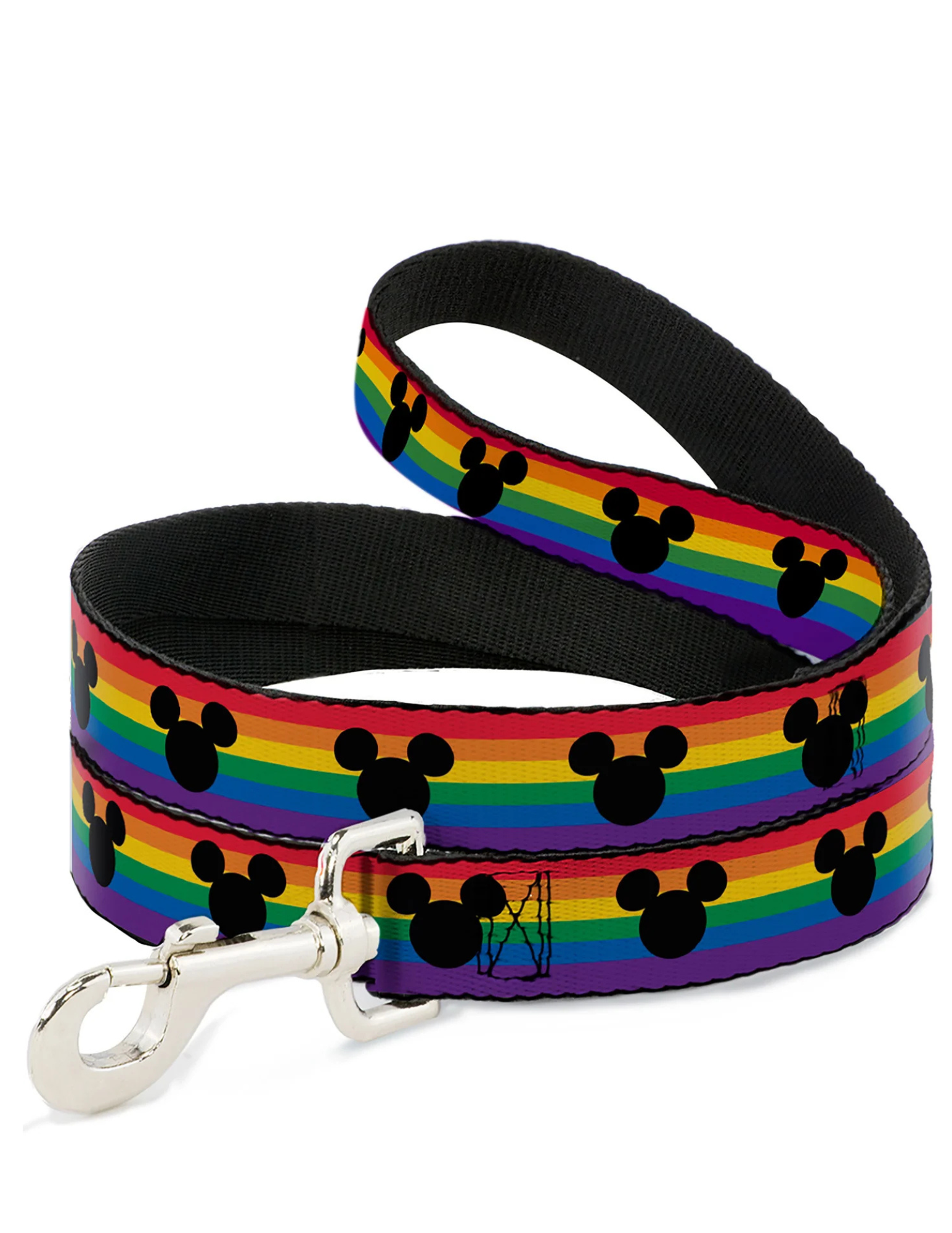 Disney Mickey Mouse Ears Pride Flag Dog Leash, Multicolor