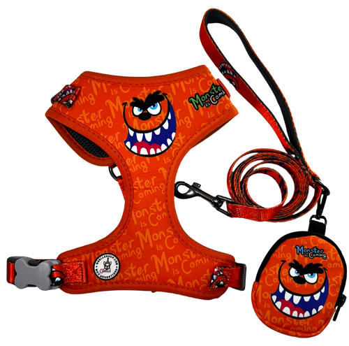 Say bye-bye! to boring walks and hello to playful adventures with the FurFurry Collection!

Harness bundle 3 piece - Made with high-density polyester, durable and ready for everyday use.

Breathable mesh lining keeps your pup cool and comfy all day. No Pull / No Choke technology protects muscles and bones.