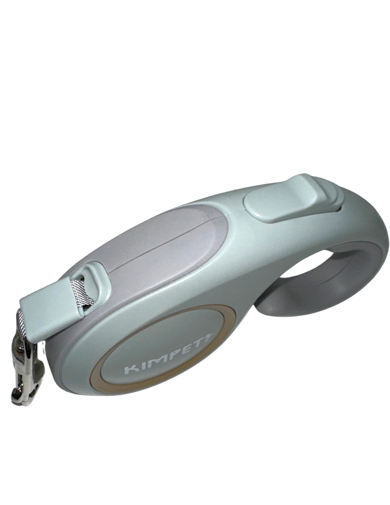 Retractable Dog Leash, green / white