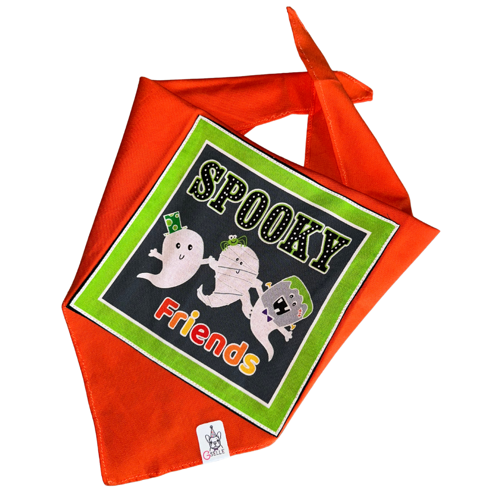 Handmade Halloween Bandanas, Spooky