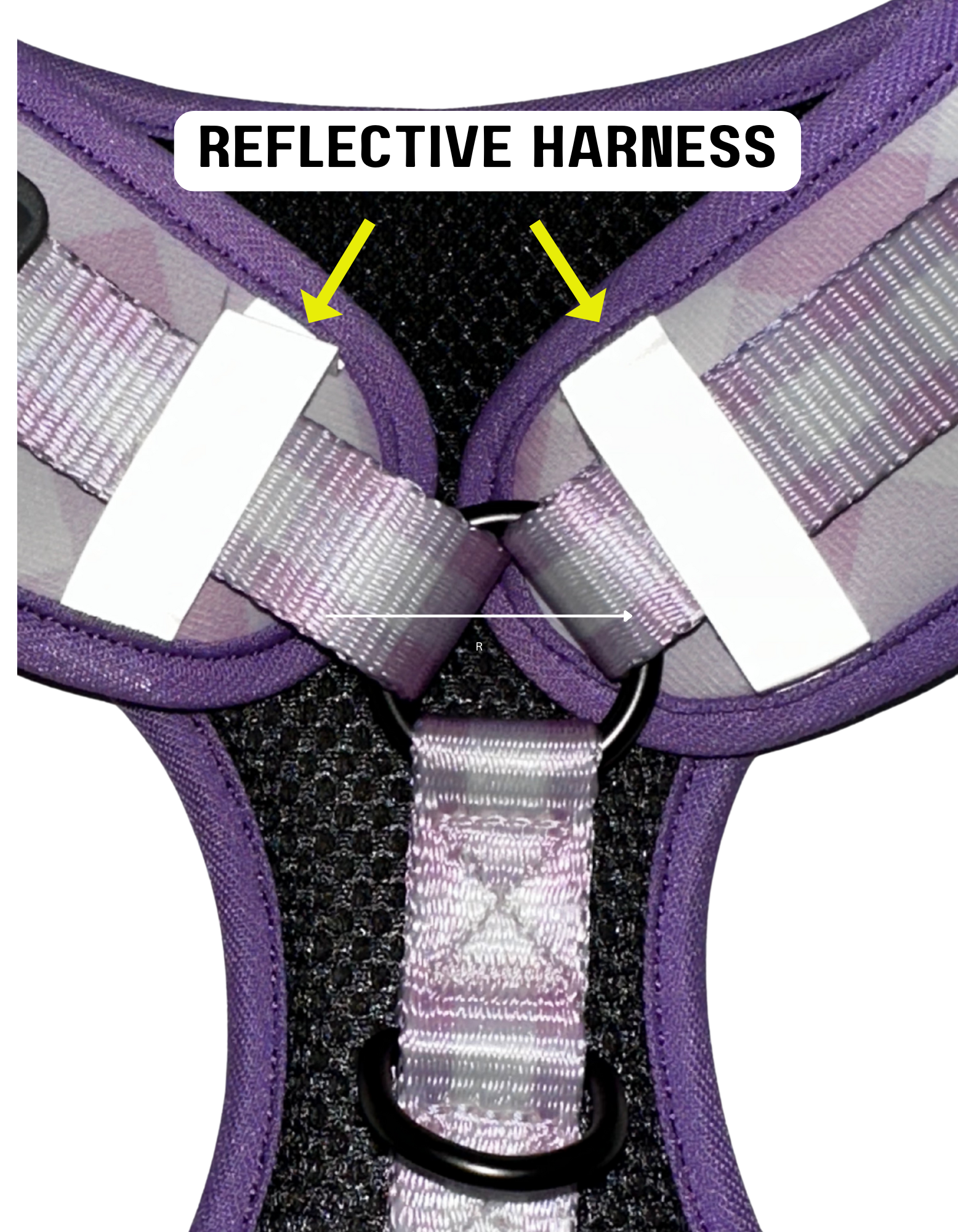 Pink Little Hearts Dog Harness, Plastic Buckle