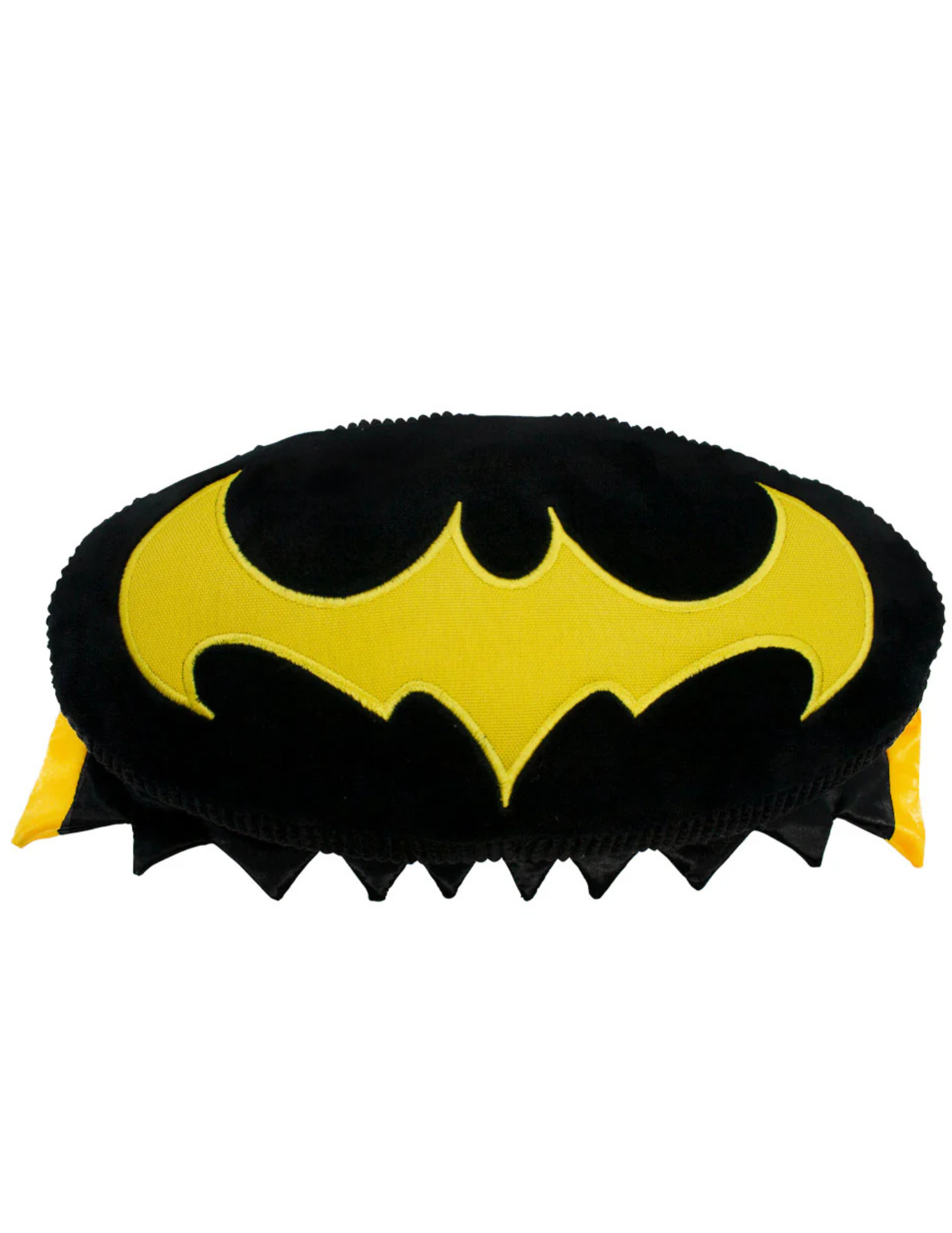 Dog Toys - Batman Dog Ace the Bat Hound Bat Logo with Cape Black / Yellow